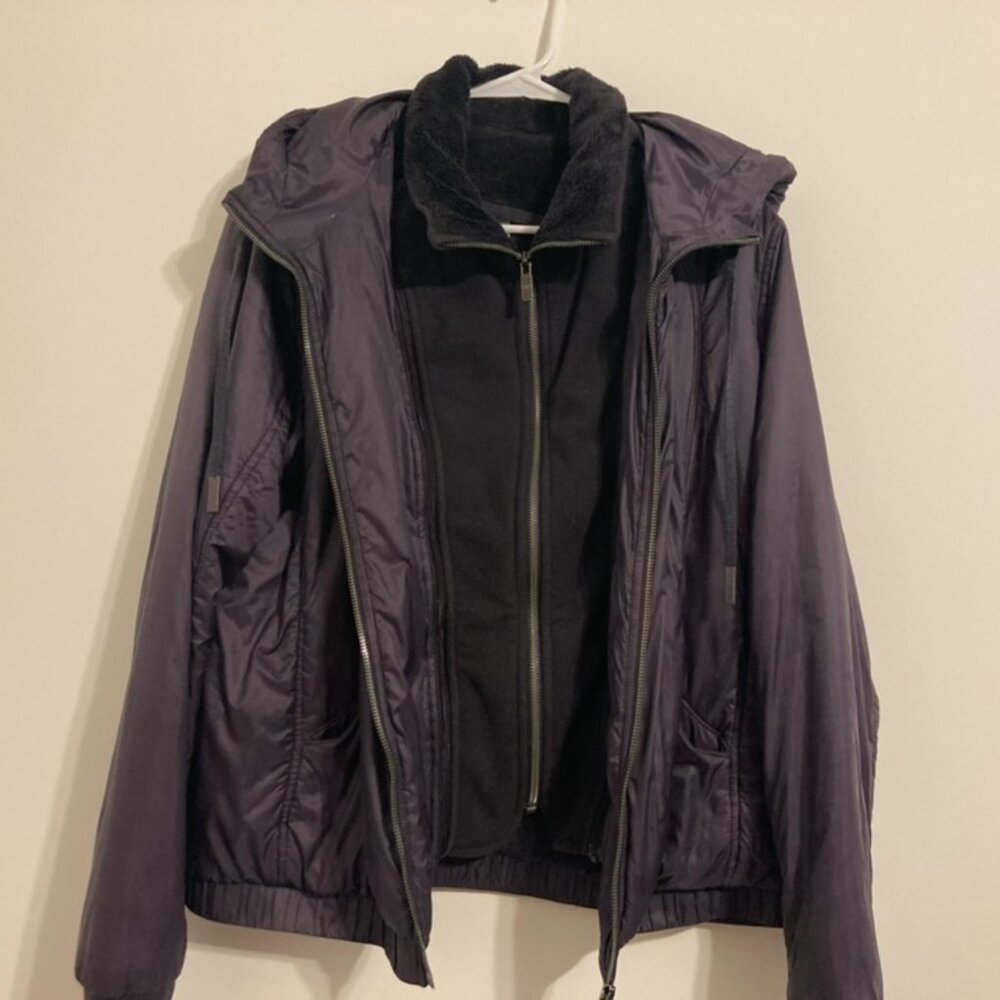 lululemon size 10 Purple Glyde Scuba Hoodie Purple
